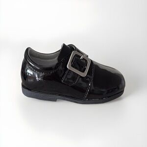 Brand new Toddlers boy black patent shoes
